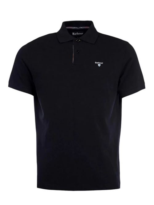 TARTAN PIQUE POLO BARBOUR | 251MMML0012BK31 BLACK/MODERN